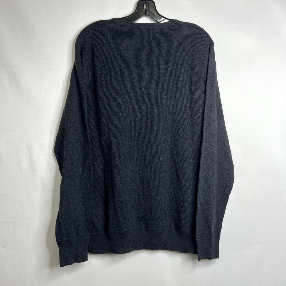 Marc Anthony Charcoal Crewneck Sweater Mens Large Slim Fit Luxe Tuck Stitch Crew - Picture 7 of 12